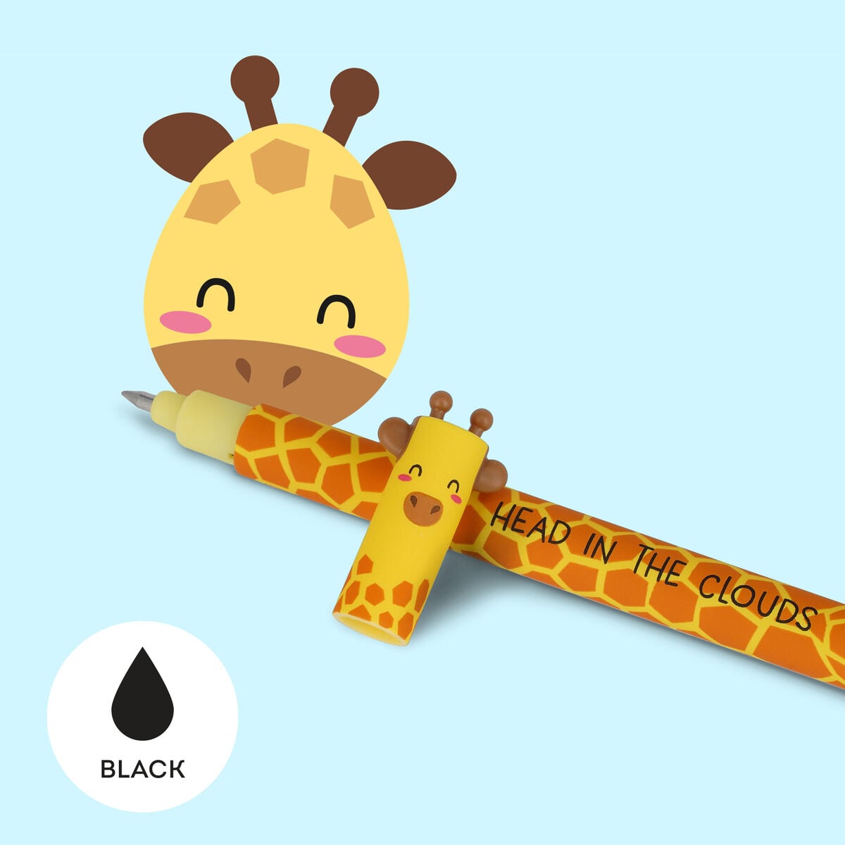 Legami Giraffe Erasable Gel Pen Black Ink 0.7mm