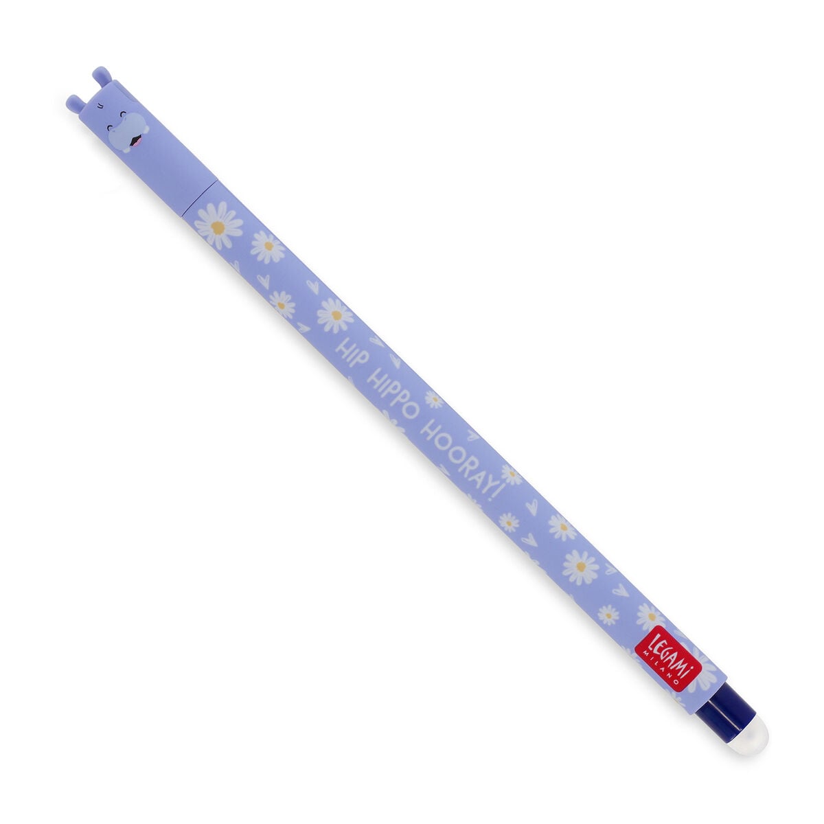 Legami Hippo Erasable Gel Pen Blue Ink 0.7mm