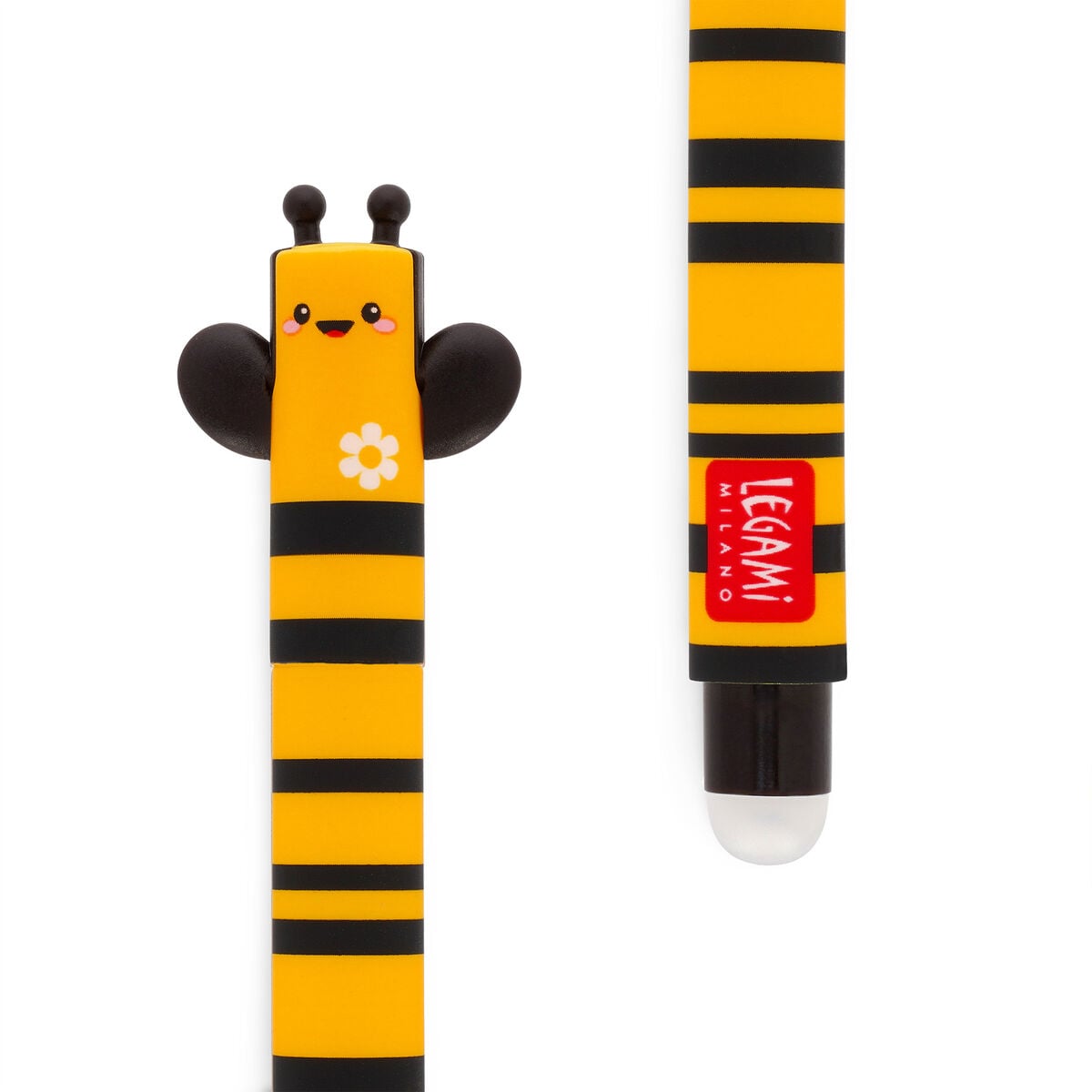 Legami Bee Erasable Gel Pen Black Ink 0.7mm