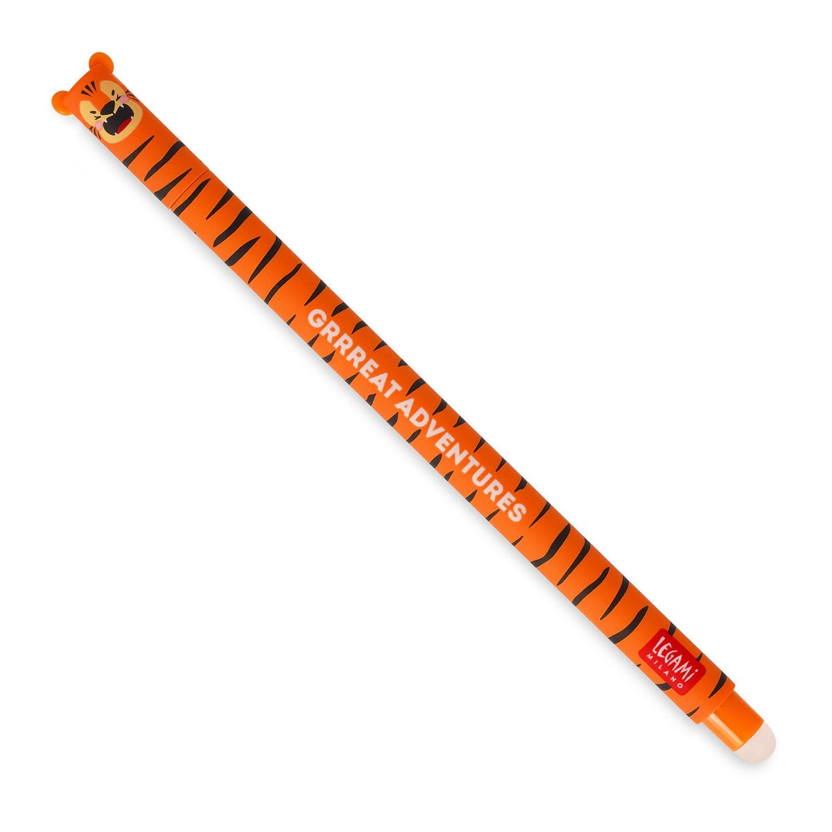 Legami Tiger Erasable Gel Pen Orange Ink 0.7mm