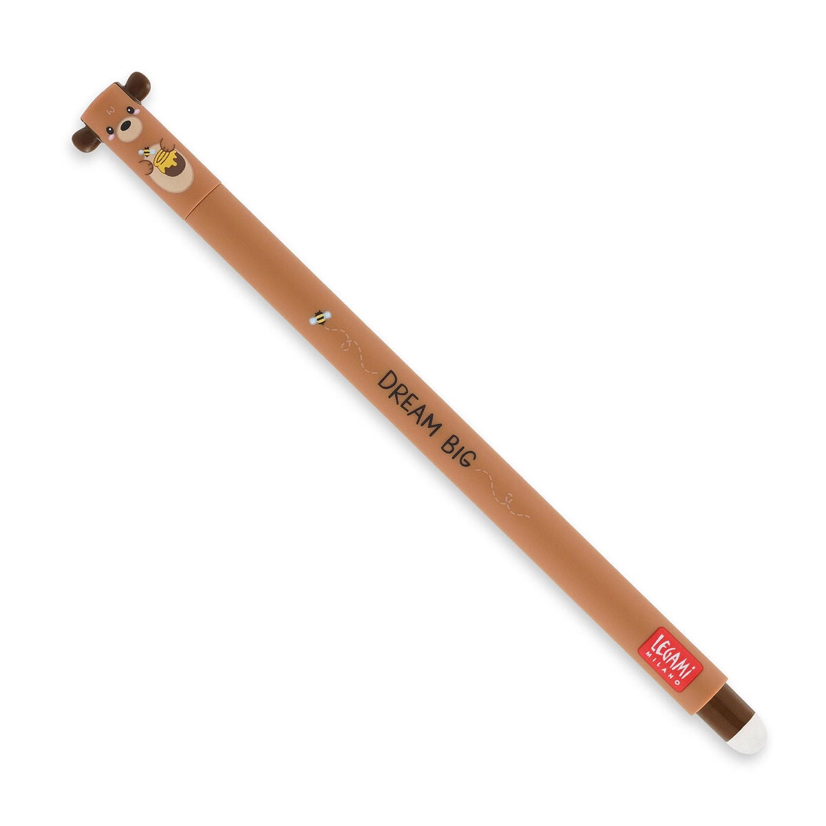 Legami Teddy Bear Erasable Gel Pen Red Ink 0.7mm