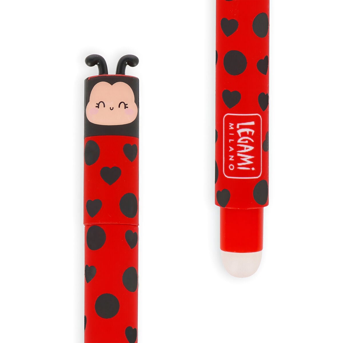 Legami Ladybug Erasable Gel Pen Red Ink 0.7mm
