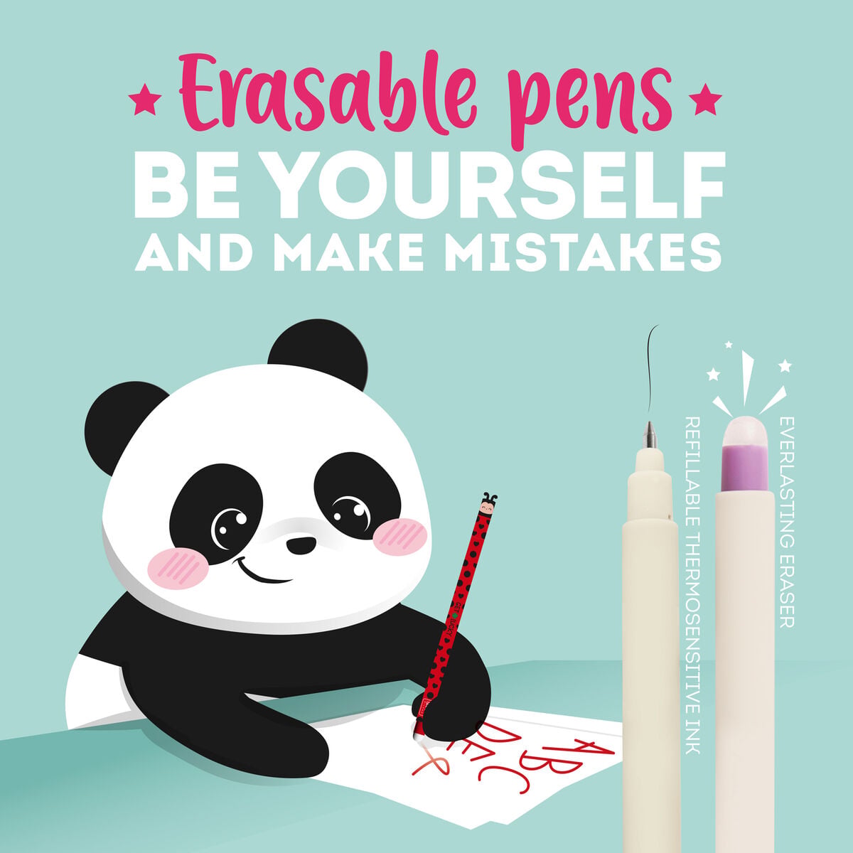 Legami Ladybug Erasable Gel Pen Red Ink 0.7mm