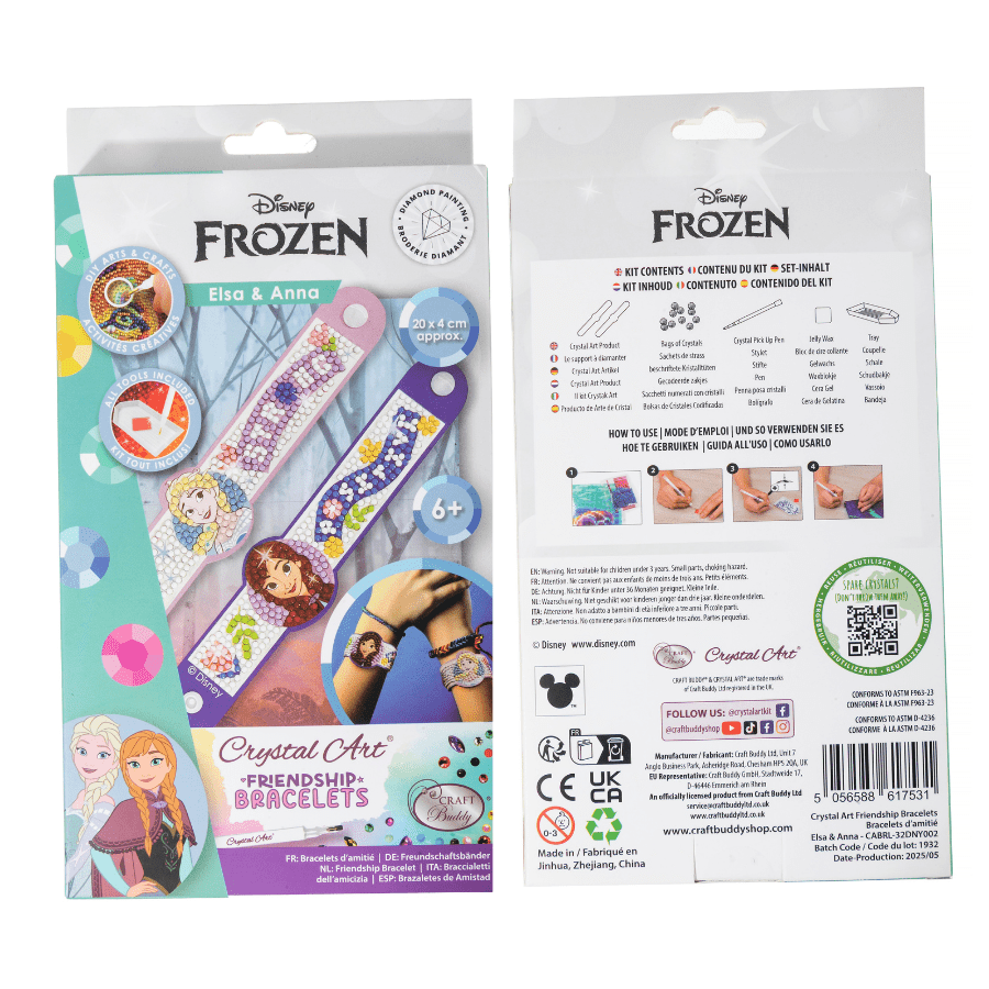 Elsa & Anna Crystal Art Friendship Bracelet
