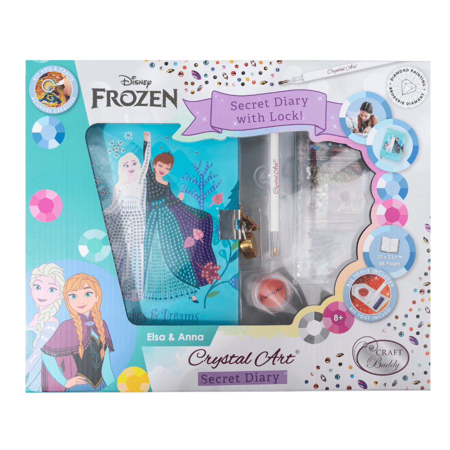 Elsa & Anna, Crystal Art Secret Diary