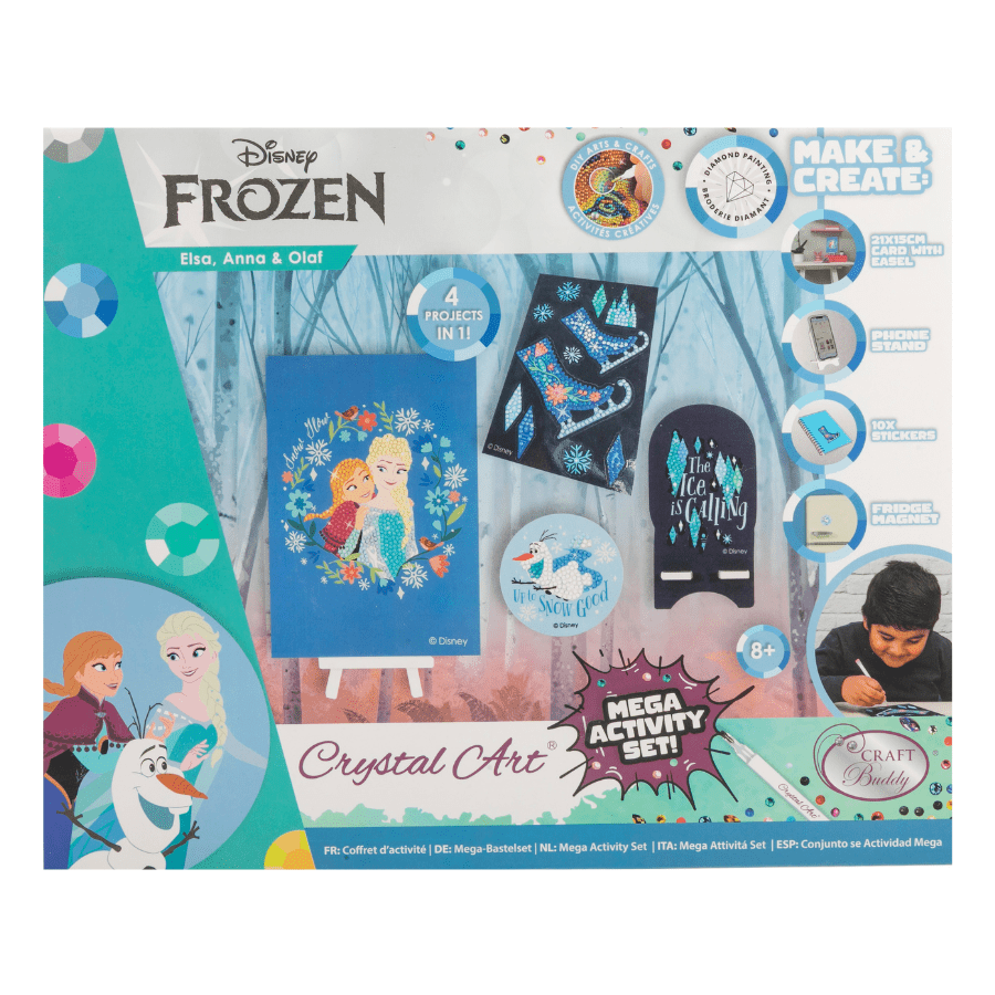 Elsa & Anna, Crystal Art Mega Activity Set