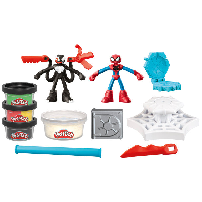 Playdoh Spiderman Launch And Slice Battle