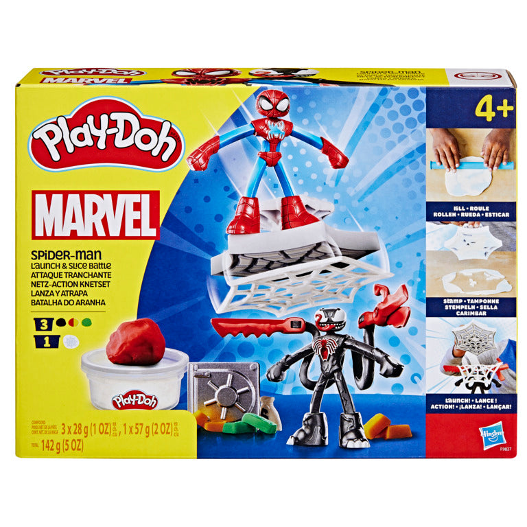 Playdoh Spiderman Launch And Slice Battle