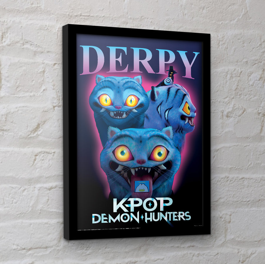 K-Pop Demon Hunters (Derpy) Framed Print