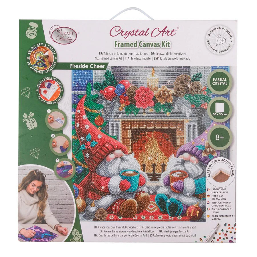 Fireside Cheer, 30x30cm Crystal Art Kit