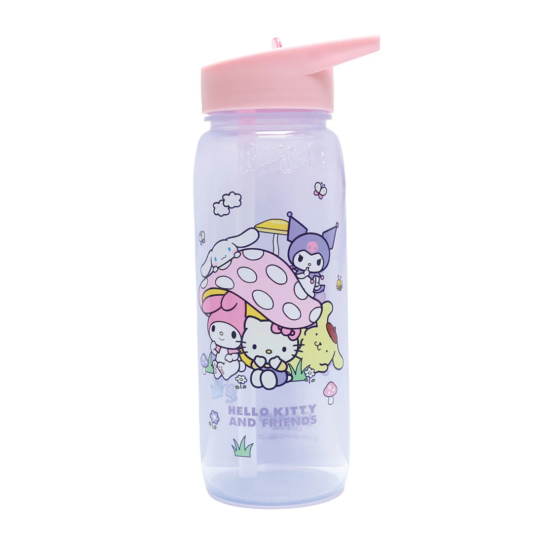 Hello Kitty & Friends Flip Top Water Bottle – Mushroom