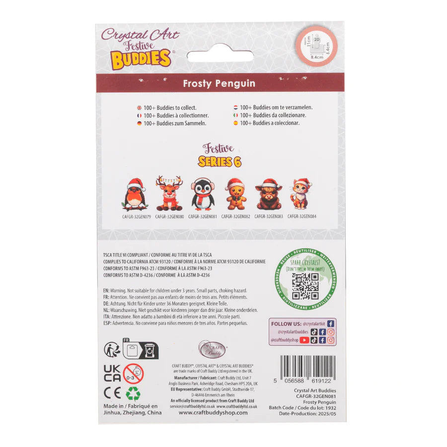 Frosty Penguin, Crystal Art Buddy