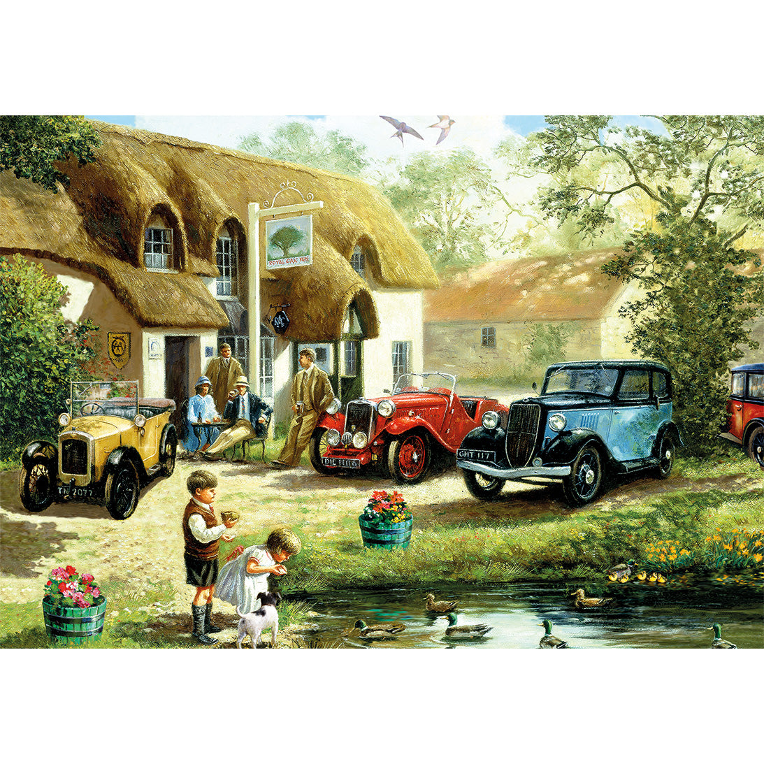 Gibsons Feeding the Ducks 500 piece Jigsaw Puzzle