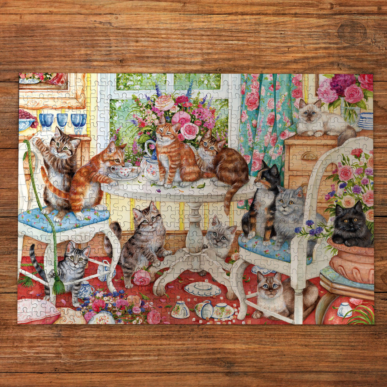 Gibsons Tails from the Tea Party 500 piece Jigsaw Puzzle
