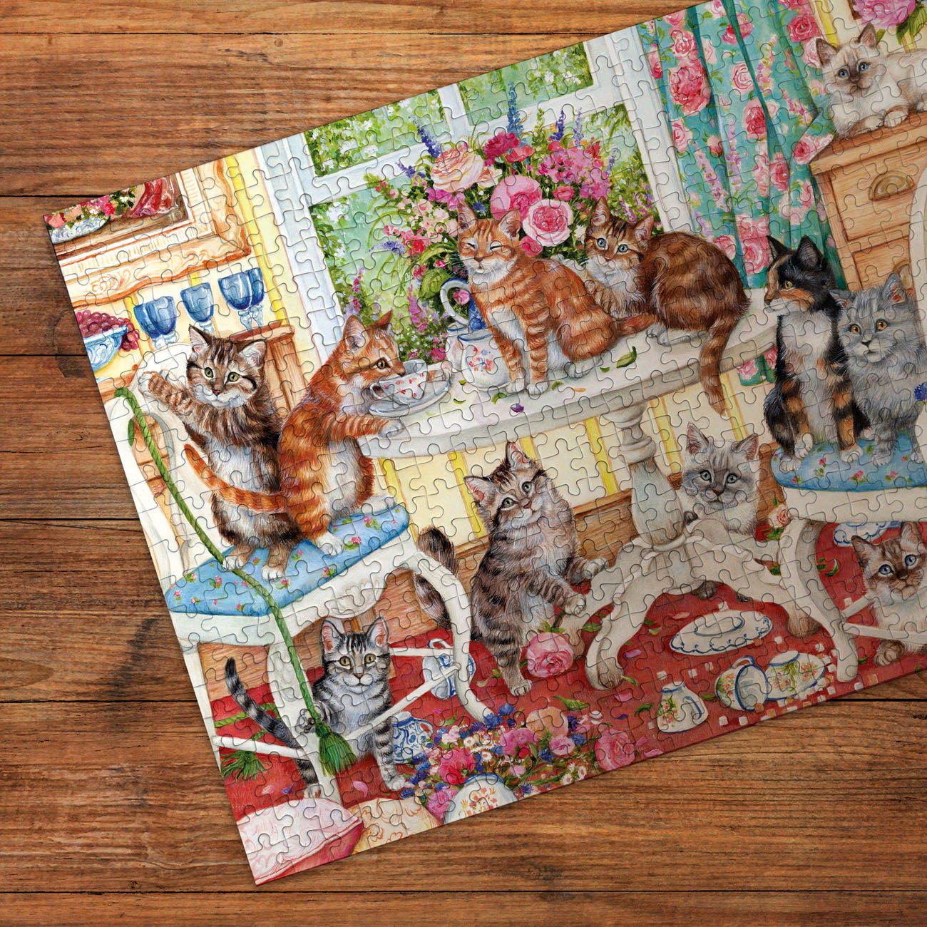 Gibsons Tails from the Tea Party 500 piece Jigsaw Puzzle