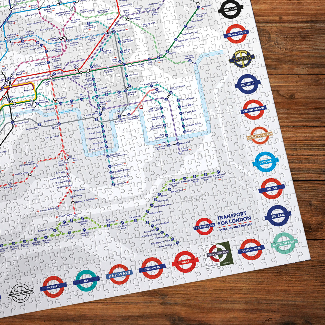 Gibsons TfL: London Tube Map 1000 piece Jigsaw Puzzle