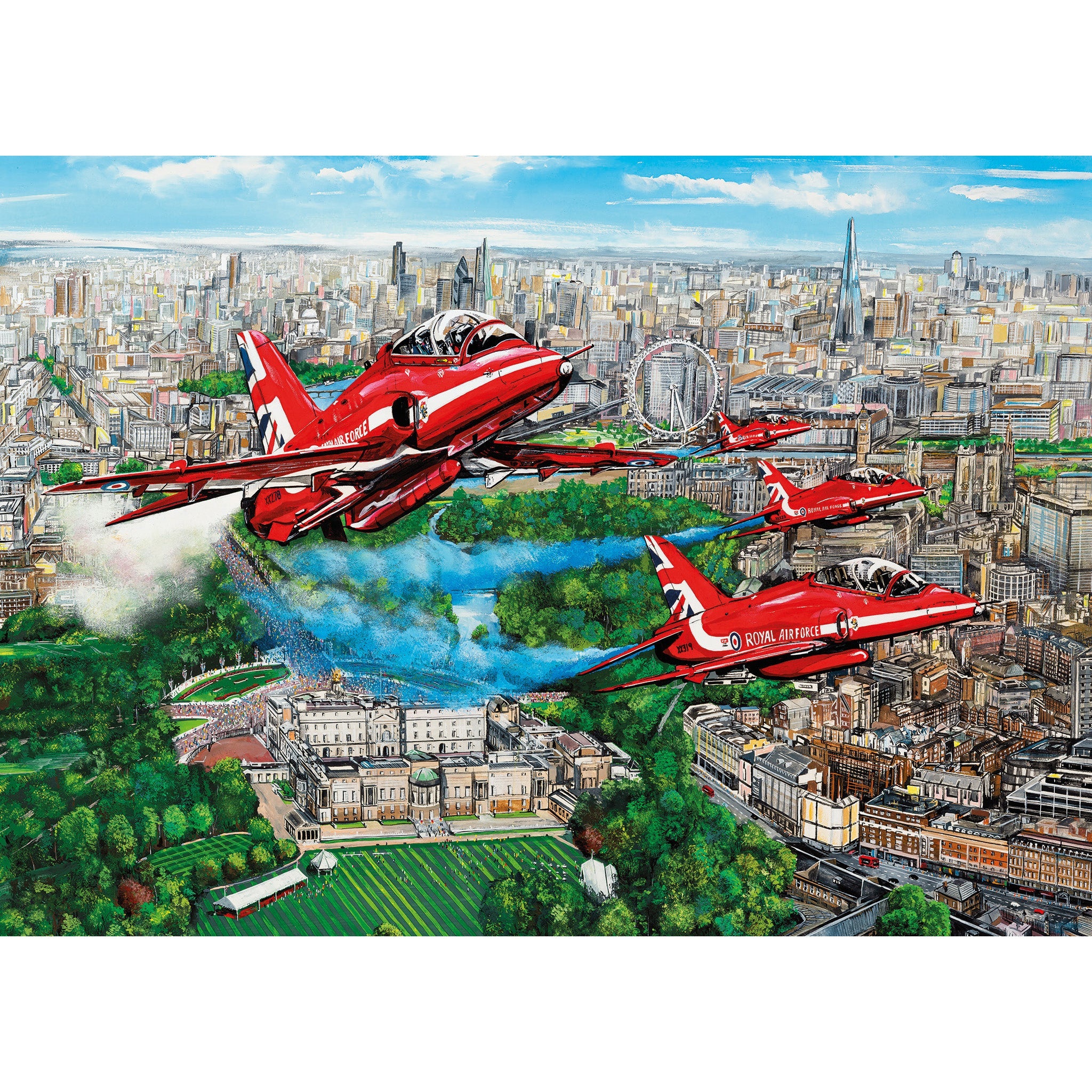Gibsons Reds Over London 1000 piece Jigsaw Puzzle
