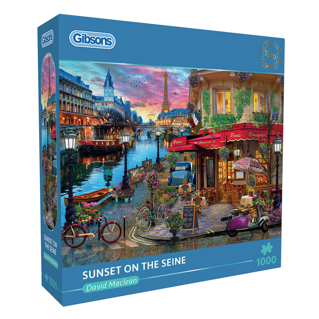 Gibsons Sunset on the Seine 1000 piece Jigsaw Puzzle