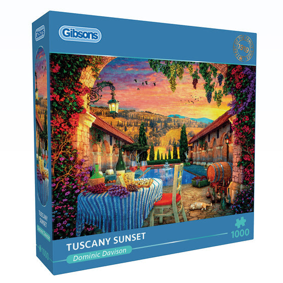 Gibsons Tuscany Sunset 1000 piece Jigsaw Puzzle