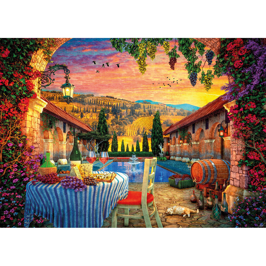 Gibsons Tuscany Sunset 1000 piece Jigsaw Puzzle