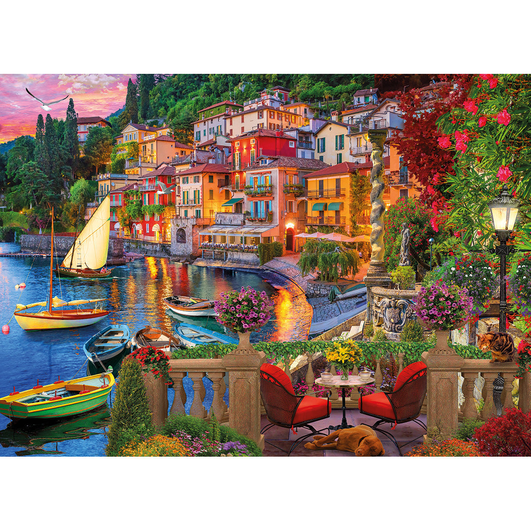 Gibsons Lake Como 1000 piece Jigsaw Puzzle