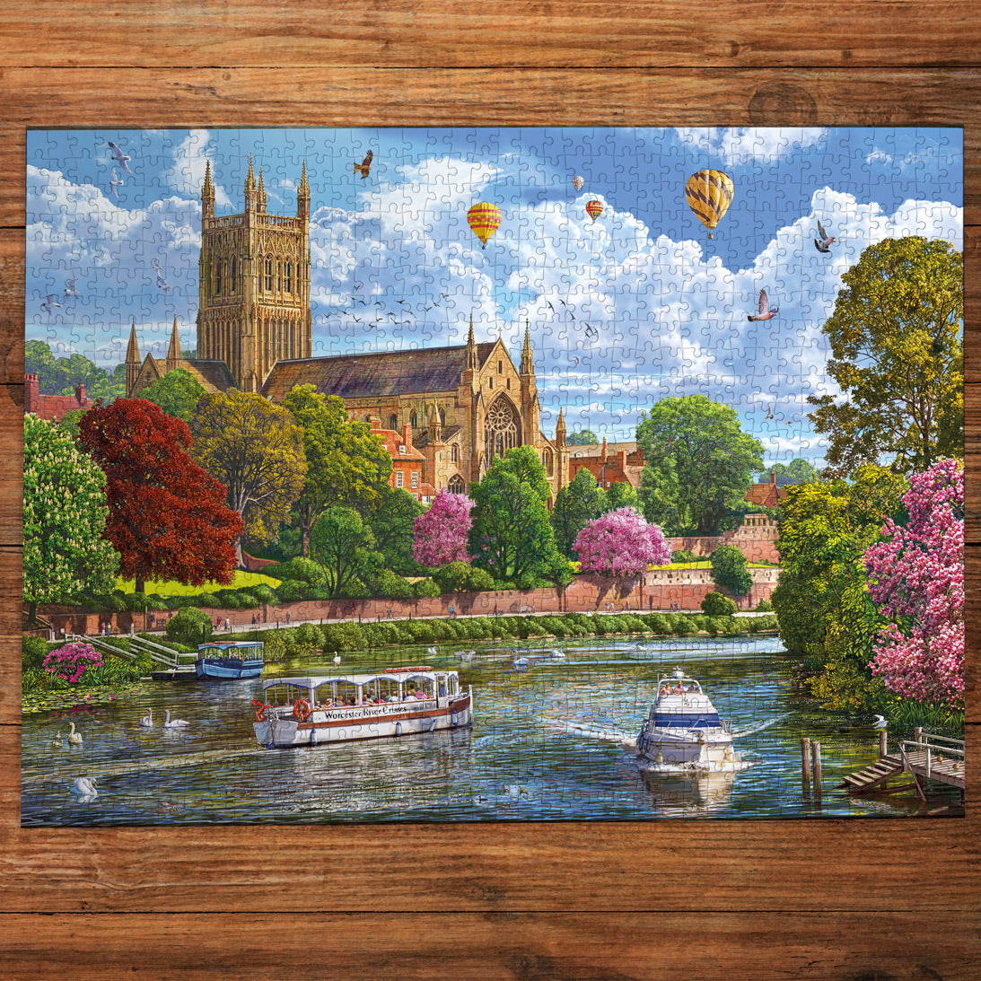 Gibsons Worcester from the River 1000 piece Jigsaw Puzzle