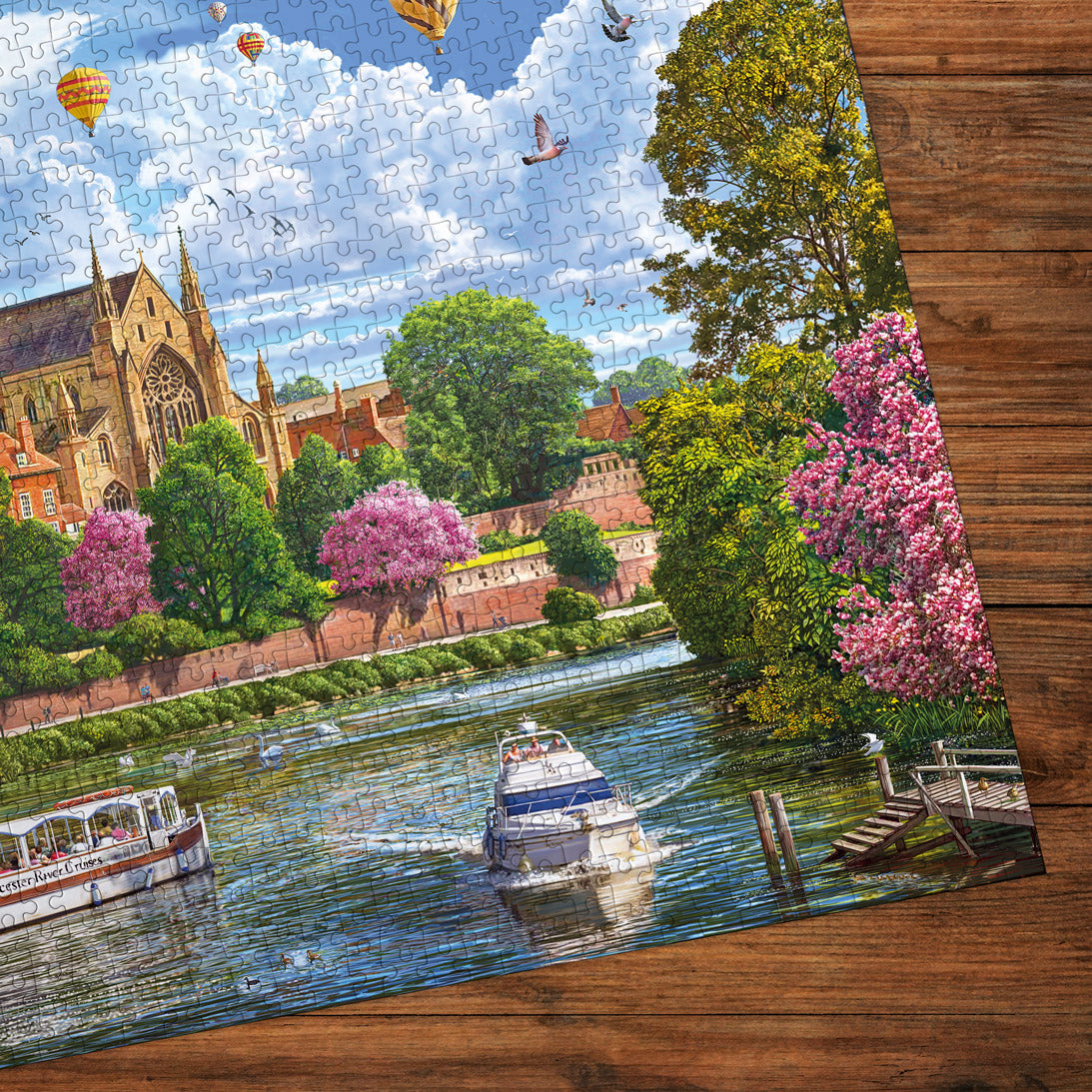 Gibsons Worcester from the River 1000 piece Jigsaw Puzzle