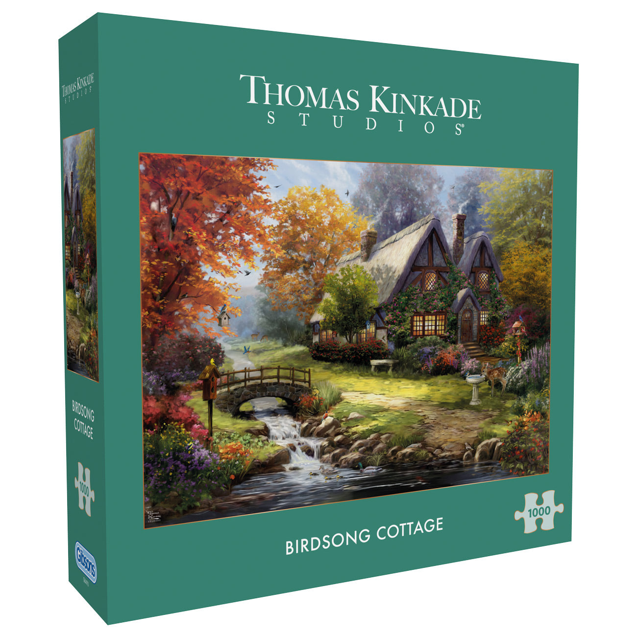 Gibsons Thomas Kinkade: Birdsong Cottage 1000 piece Jigsaw Puzzle