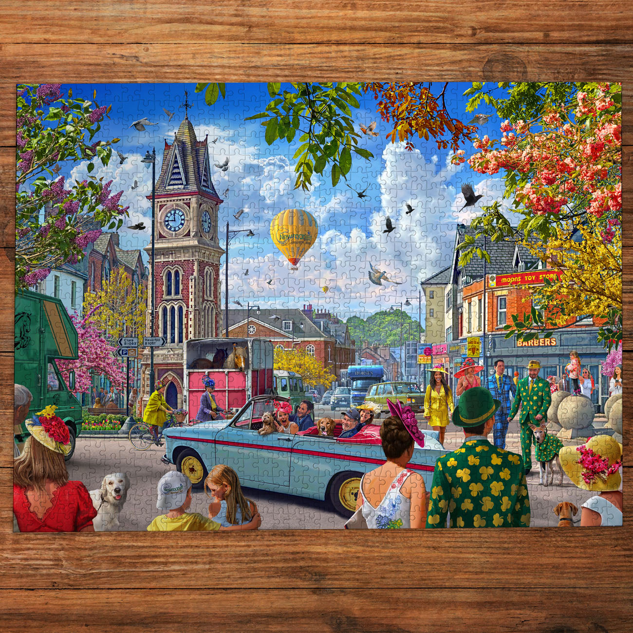 Gibsons Off to the Races at Newmarket 1000 piece puzzle