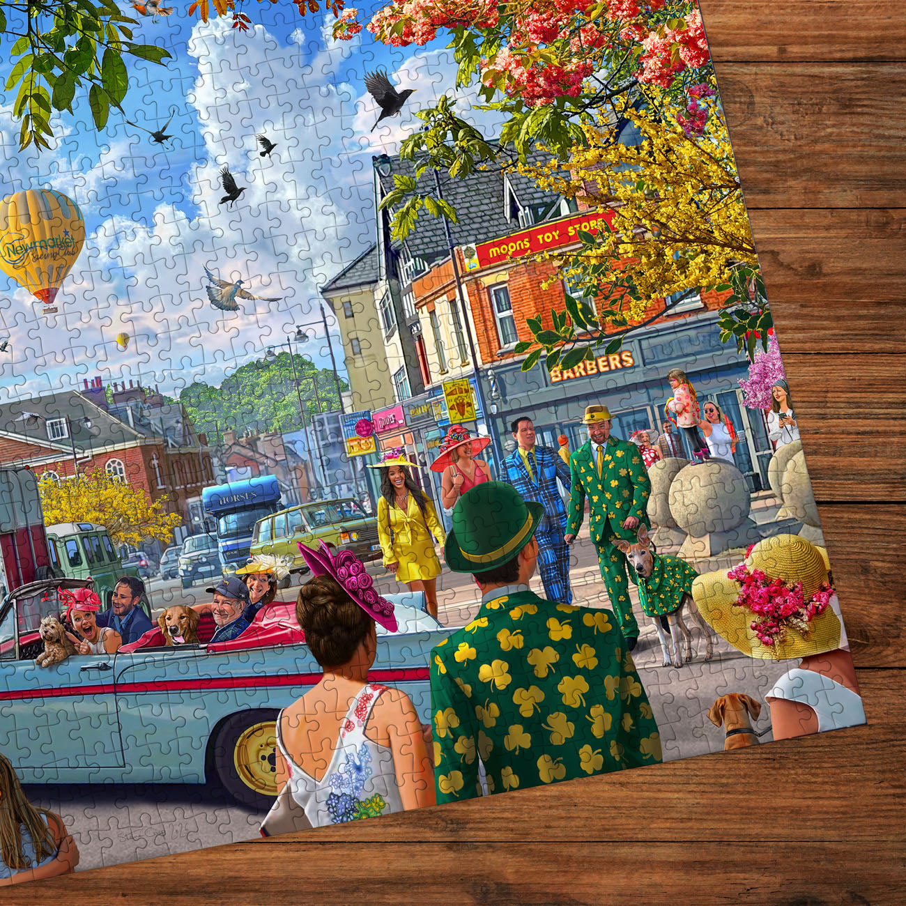 Gibsons Off to the Races at Newmarket 1000 piece puzzle