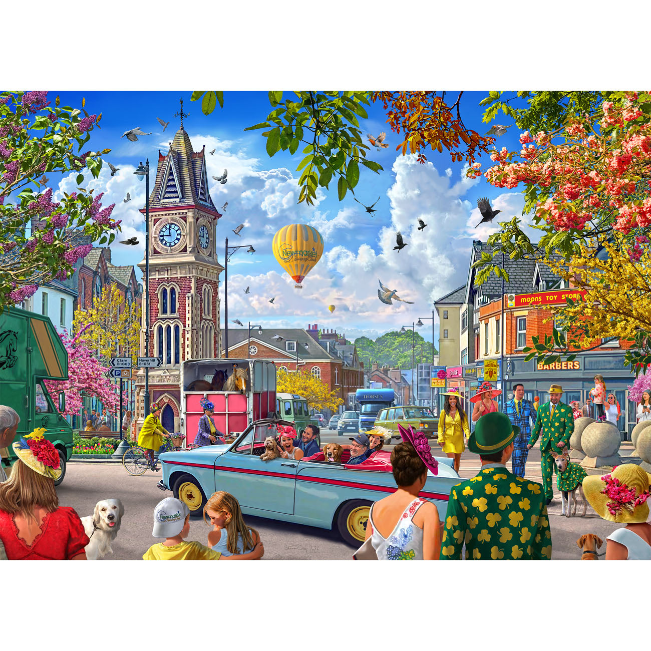 Gibsons Off to the Races at Newmarket 1000 piece puzzle