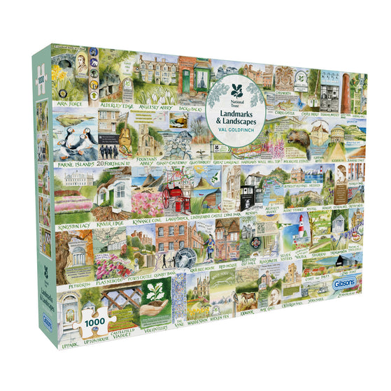 Gibsons National Trust: Landmarks & Landscapes 1000 piece Jigsaw Puzzle