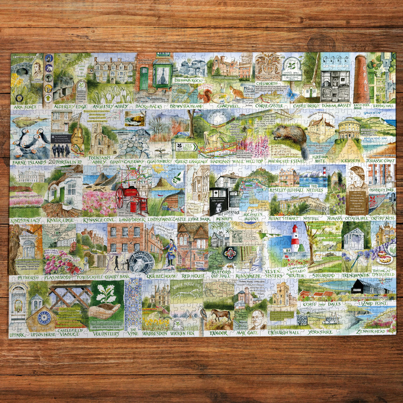 Gibsons National Trust: Landmarks & Landscapes 1000 piece Jigsaw Puzzle