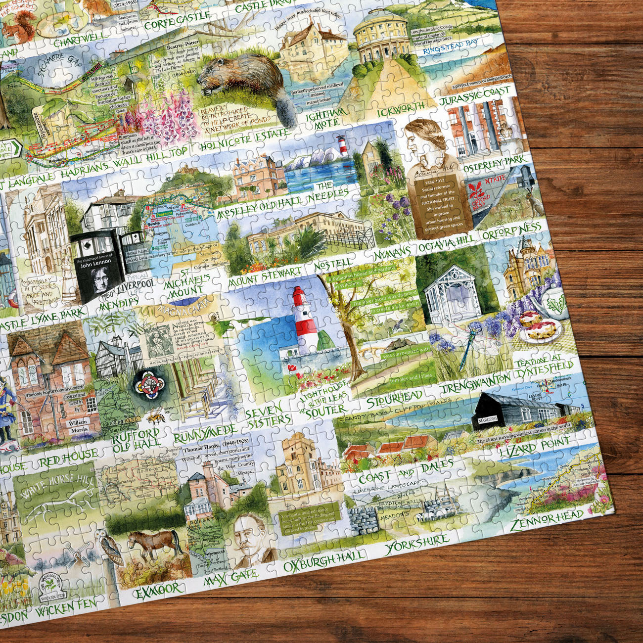 Gibsons National Trust: Landmarks & Landscapes 1000 piece Jigsaw Puzzle