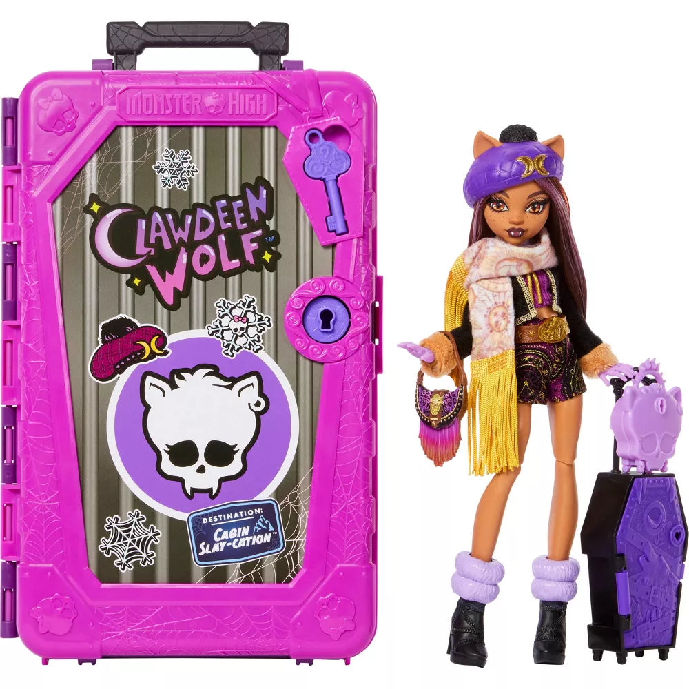 Monster High Skullmate Secrets Cabin Slay-cation Clawdeen Wolf
