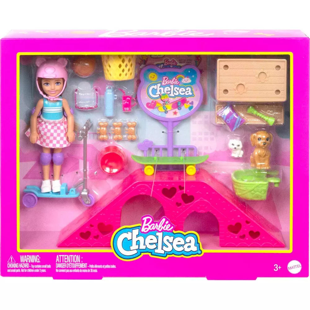 Barbie Chelsea Skatepark Doll Playset