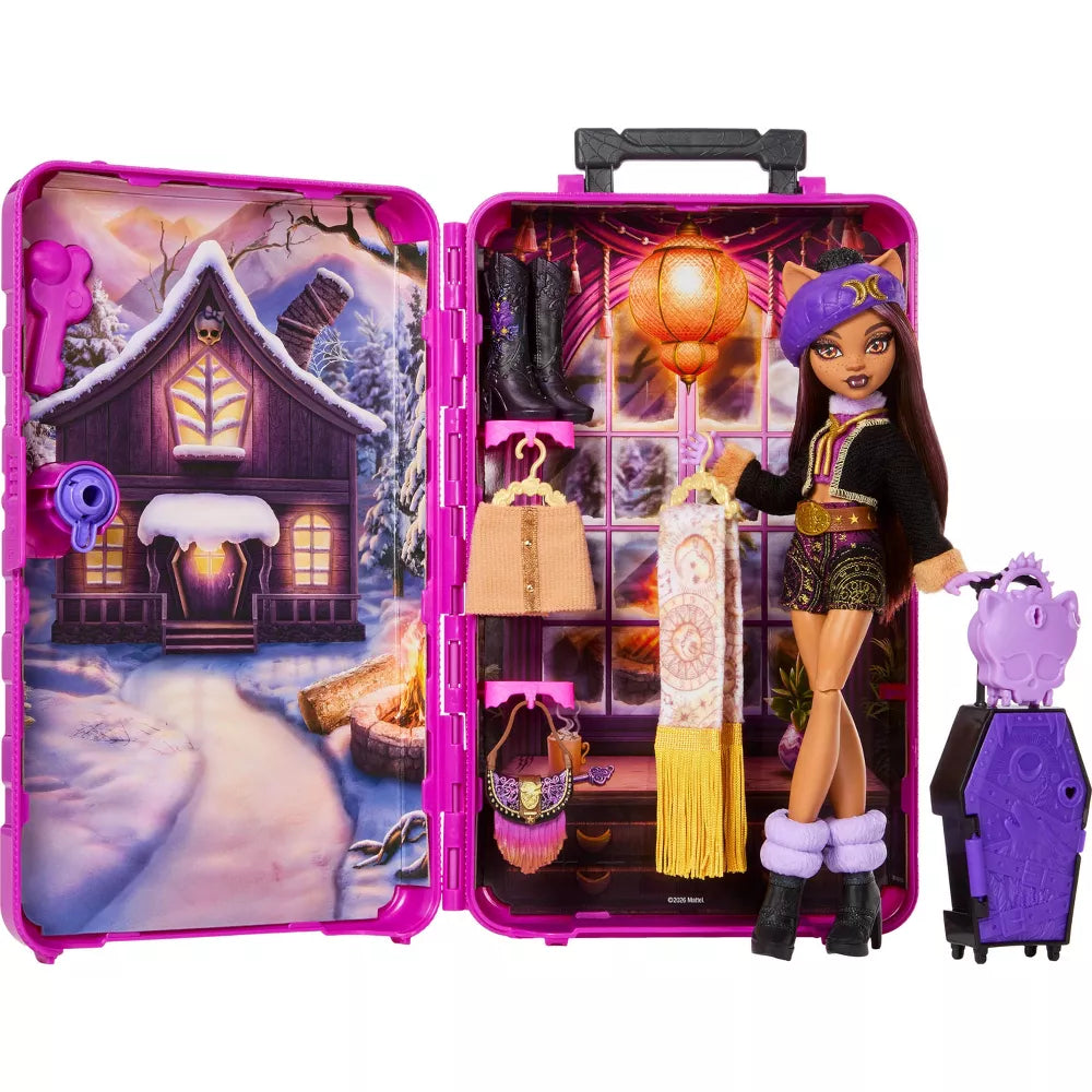 Monster High Skullmate Secrets Cabin Slay-cation Clawdeen Wolf