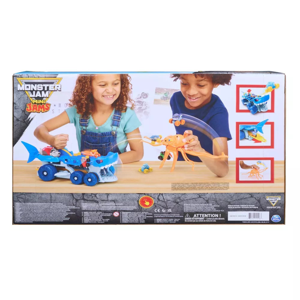 Monster Jam Minis Megalodon Squid Takedown Playset