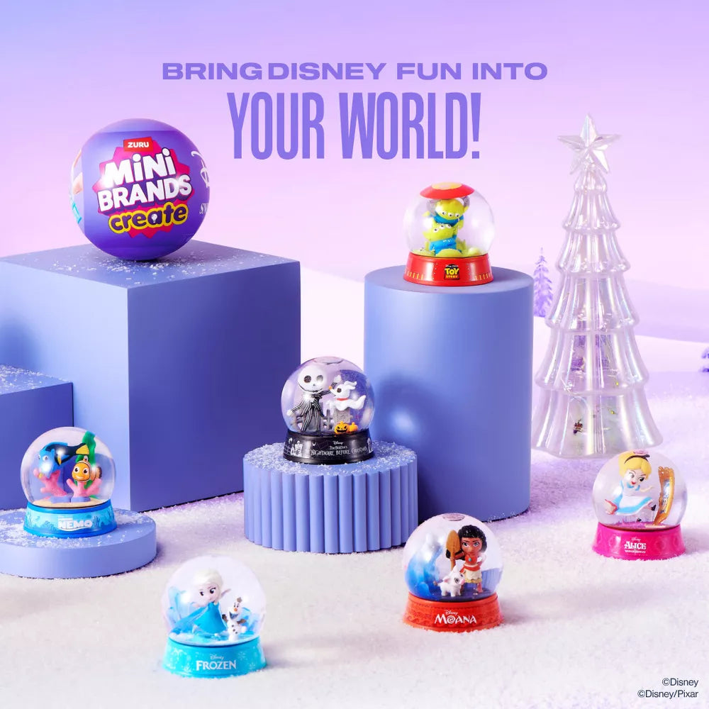 Mini Brands Snow Globes Disney Mystery Capsule Series 1