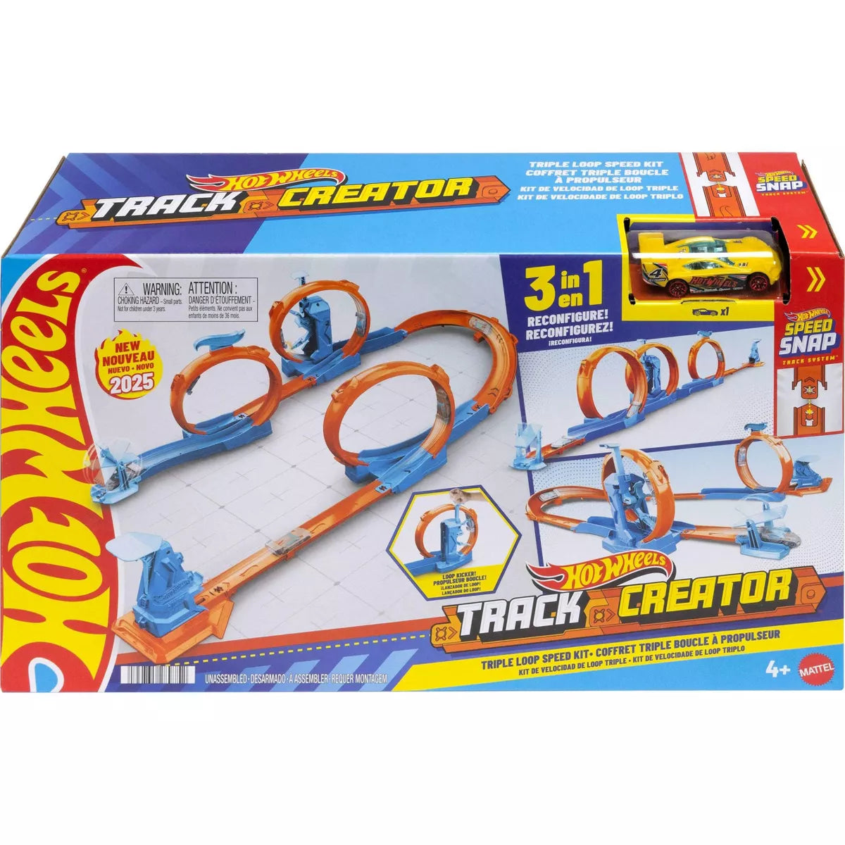 Hot Wheels Track Creator Triple Loop Frenzy Kit