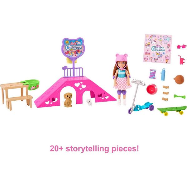 Barbie Chelsea Skatepark Doll Playset