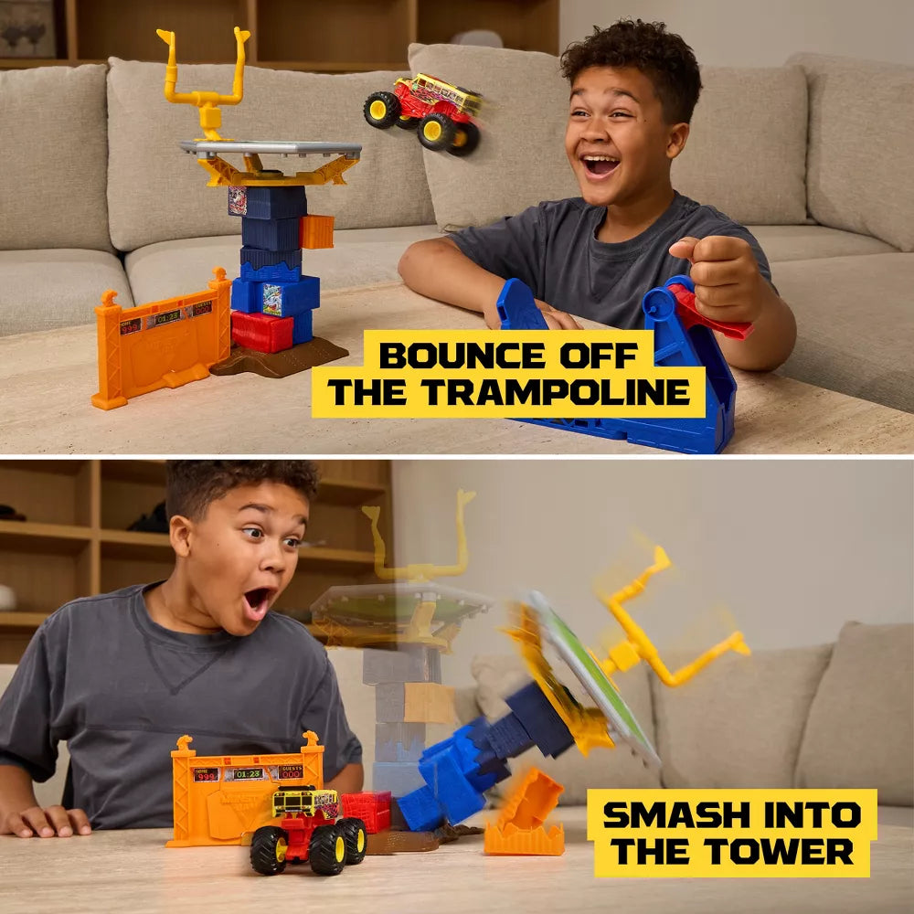Monster Jam 1:64 Smash & Bash Crash Course Playset