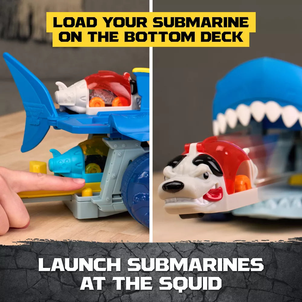 Monster Jam Minis Megalodon Squid Takedown Playset