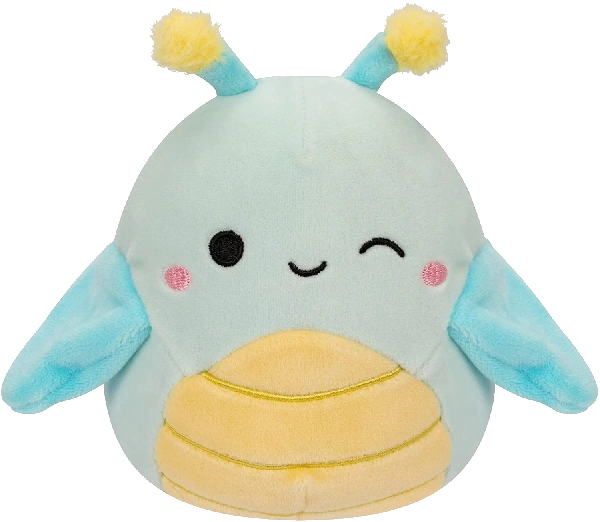7.5 Squishmallows Giles - Winking Blue Grasshopper W/Flowers