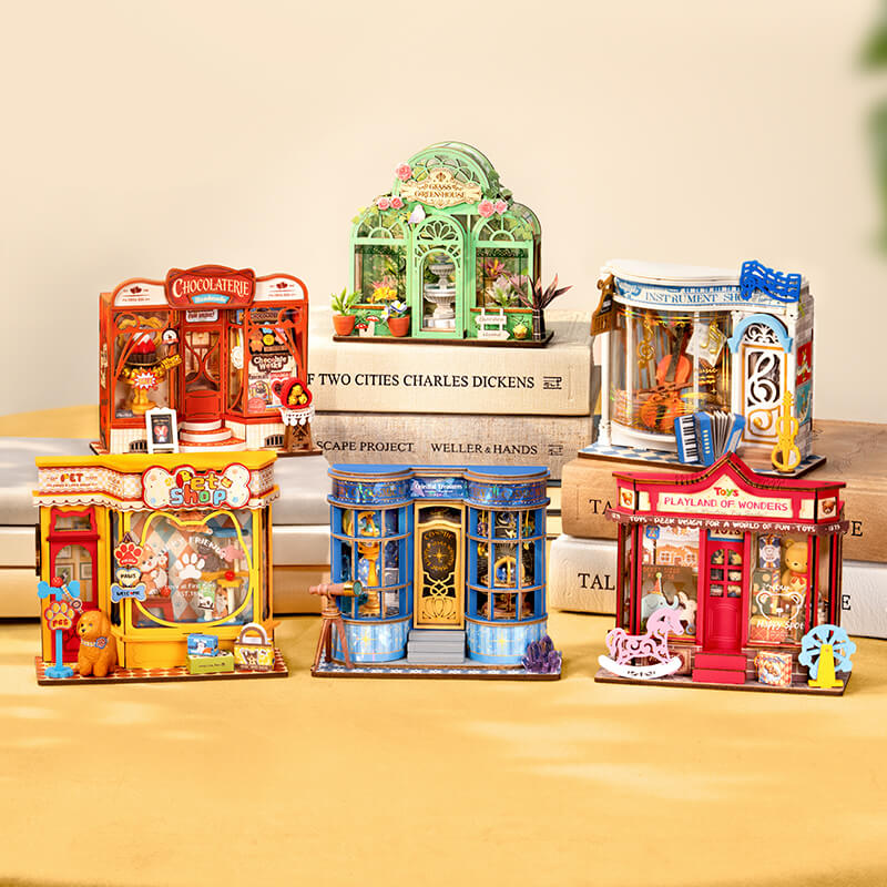 Rolife Green Fountain Garden DIY Miniature House Kit