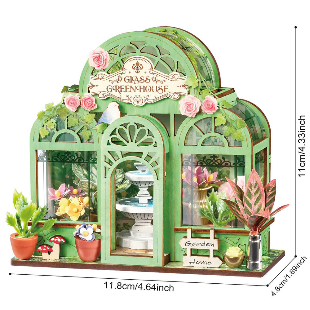 Rolife Green Fountain Garden DIY Miniature House Kit