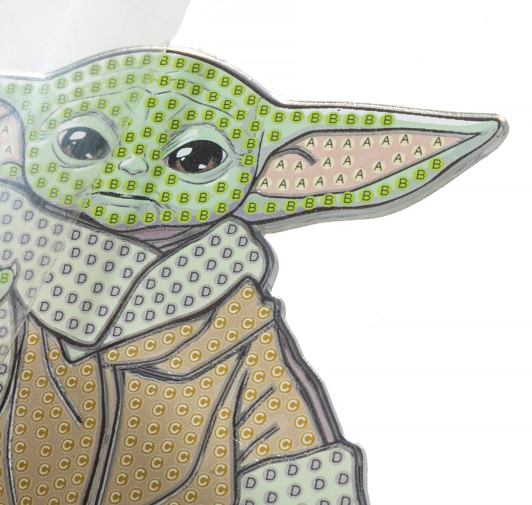 Grogu Crystal Art Mirror Buddy