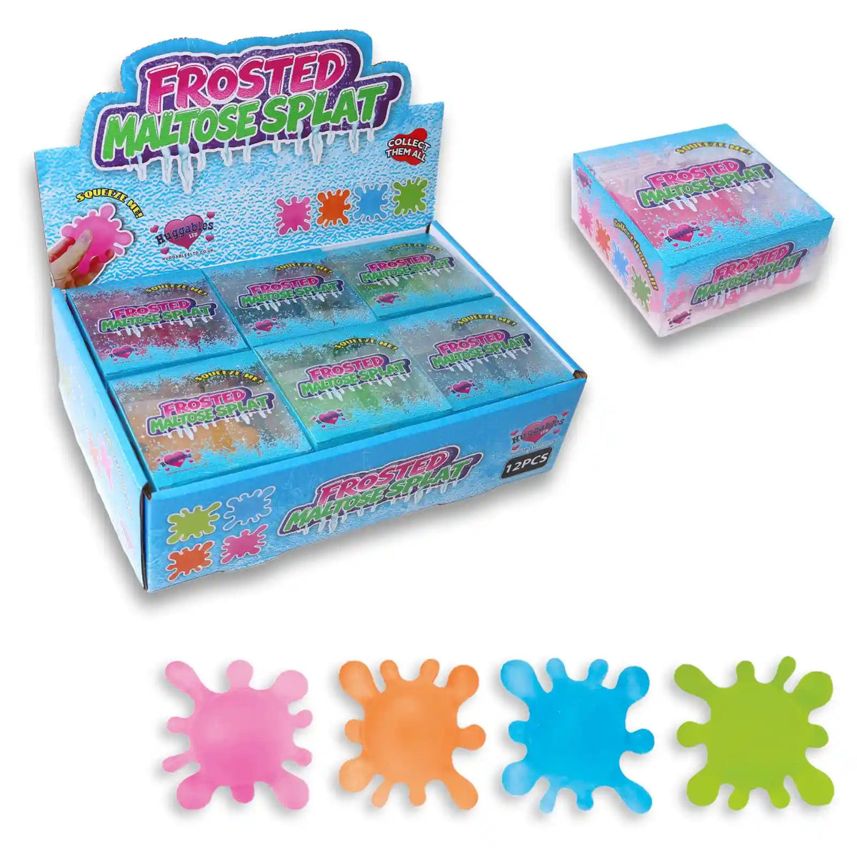Sugar Maltose Frosted Splat Squishy Sensory Toy 10cm