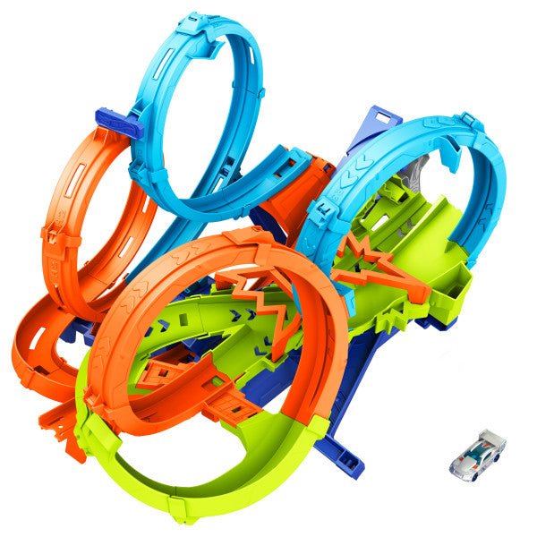 Hot Wheels 4-Loop Crash-Out Track Set
