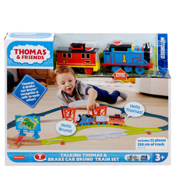 Fisher-Price Thomas & Friends Talking Thomas & Brake Car Bruno Train Set